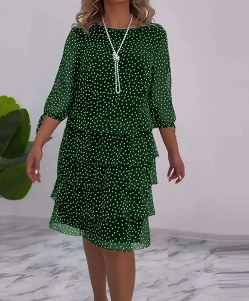 🌸Spring Specials💐 Women's Casual Printed Tiered Layered Swing Dress