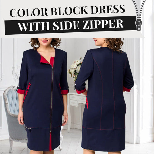 🌸Spring Specials💐 Women’s Fashionable High-end Dress with Side Zipper