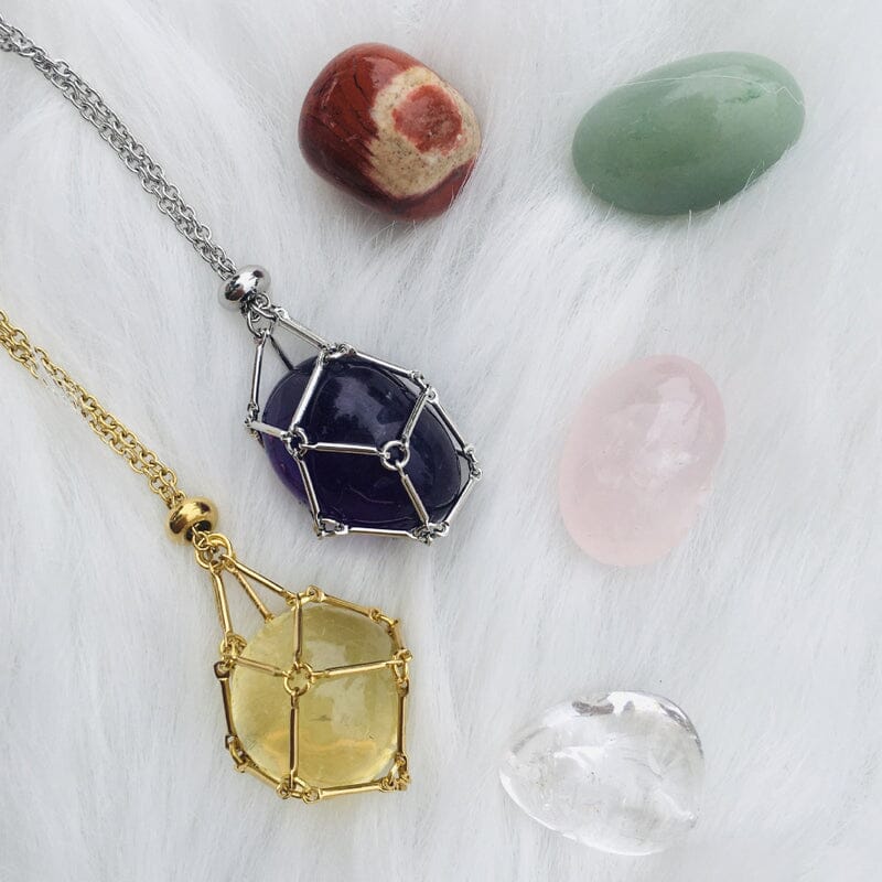 🔥2025 HOT SALE🔥 Crystal Stone Holder Necklace