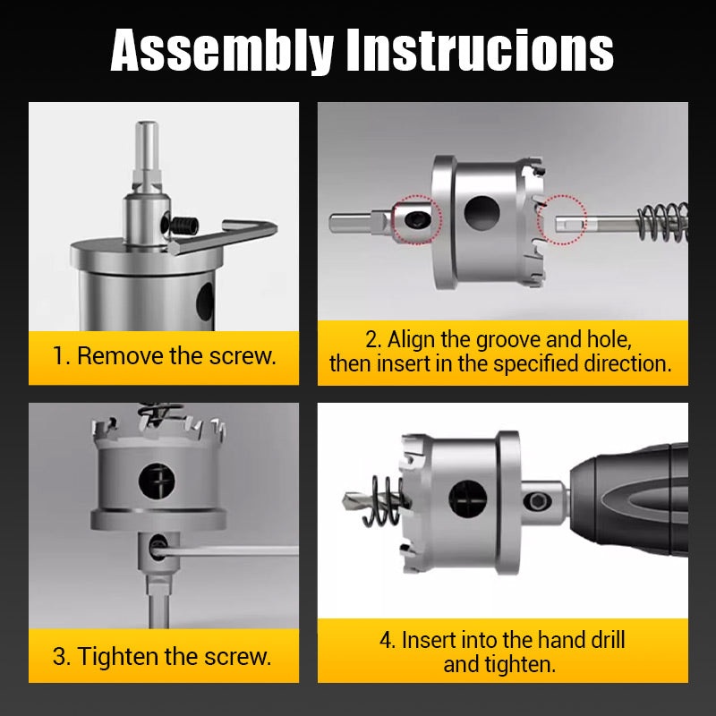 ⏳Time-limited Special⏰Carbide-Tipped Hole Cutter for Metal⚙️