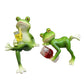 🐸 Frog Flower Pot Hanger Ornament🍷