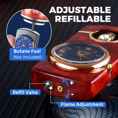 ⏳Time-limited Special⌛ Windproof Torch Lighter with Clock