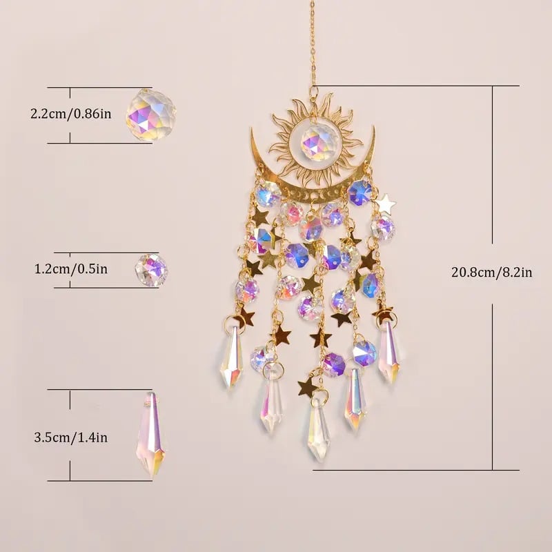 ⏳Time-limited Special⏰Crystal Sun Catcher, lndoor Outdoor Decor for Window Bedroom Courtyard Garden☪️