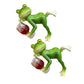 🐸 Frog Flower Pot Hanger Ornament🍷