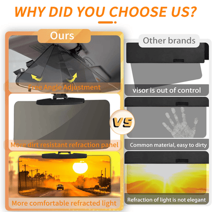 Anti-Glare Driving Visor for Sun Glare & Snow Blindness🚗