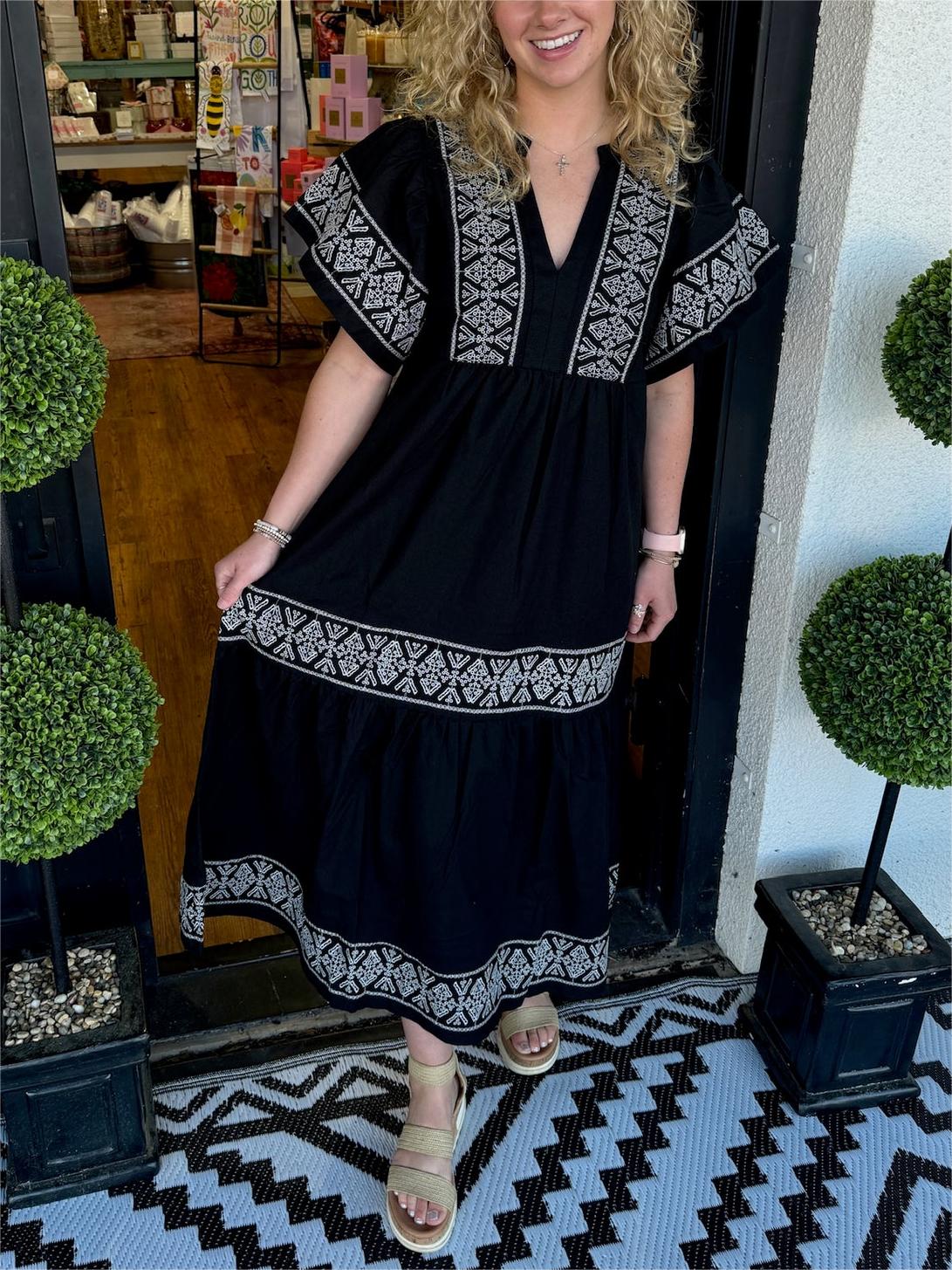 💝2024 Women's V-Neck Boho Maxi Dress💝 spiyle