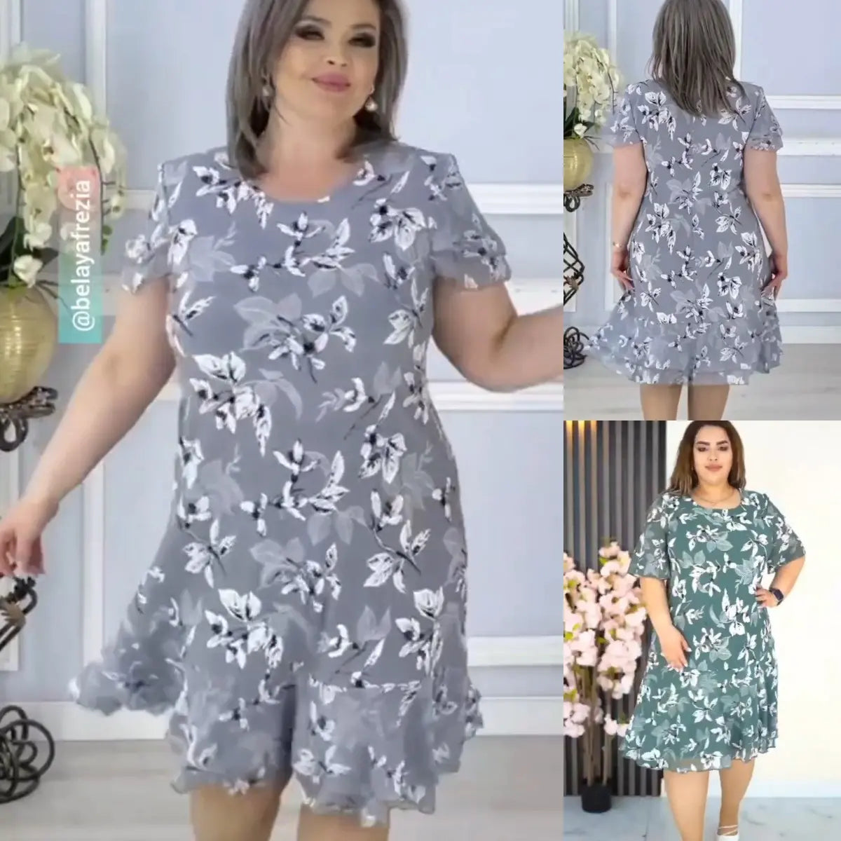 🌸Spring Specials💐 Elegant high quality chiffon dress with floral pattern