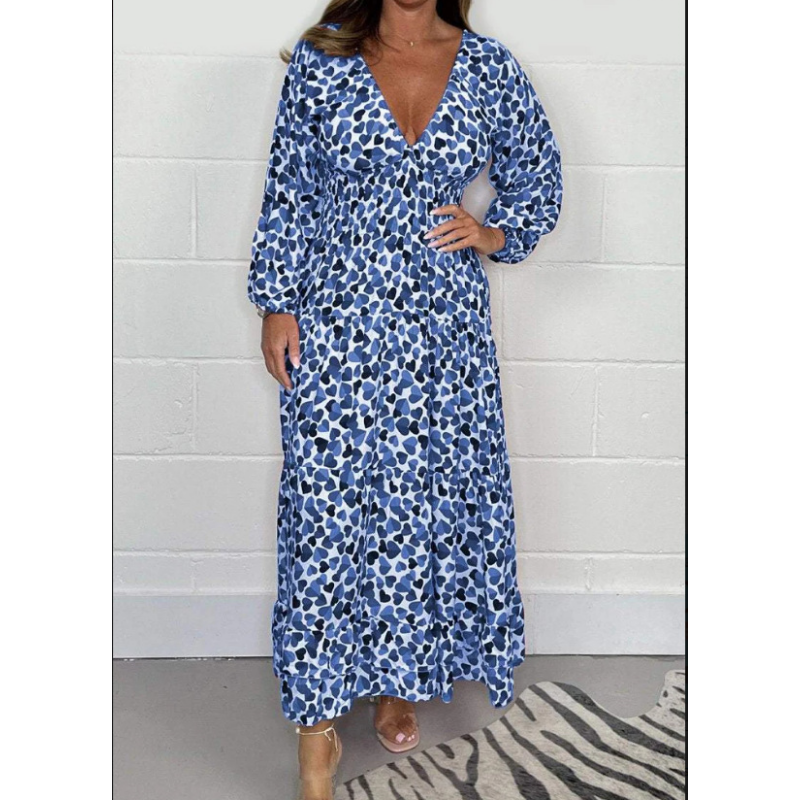 🌸Spring Specials🌸 Women Printed Sexy Deep V-neck Dress