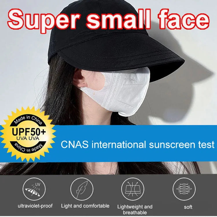 🌴Summer Specials🌴Ultraviolet-proof Bare Face Sunscreen Hat
