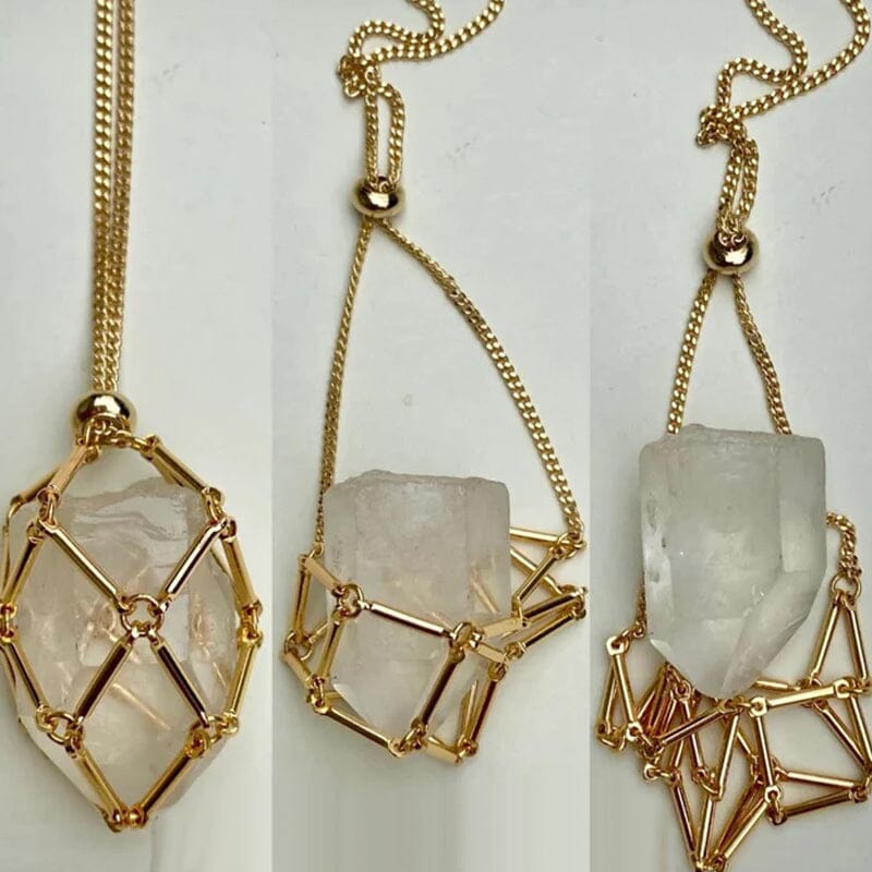 🔥2025 HOT SALE🔥 Crystal Stone Holder Necklace