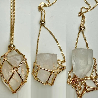 🔥2025 HOT SALE🔥 Crystal Stone Holder Necklace