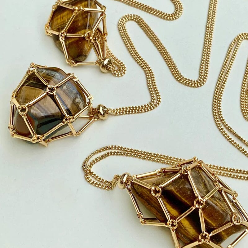 🔥2025 HOT SALE🔥 Crystal Stone Holder Necklace