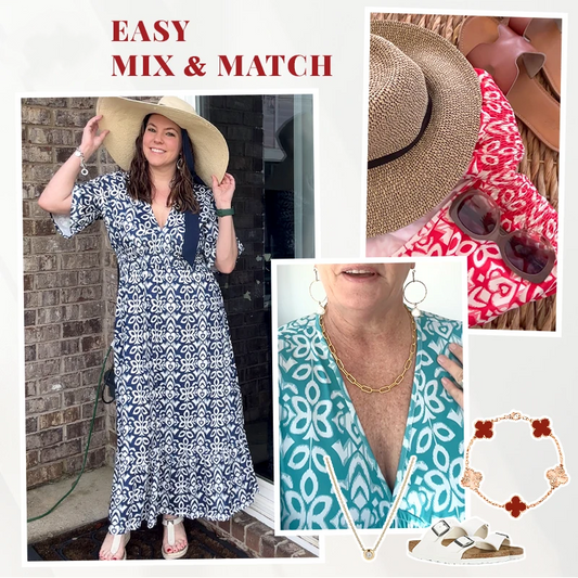 🔥2025 HOT SALE🔥 Bohemian casual print V-neck waist wrap long dress