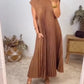 🌸Spring Specials🌸 Sleeveless pleated simple solid color dress