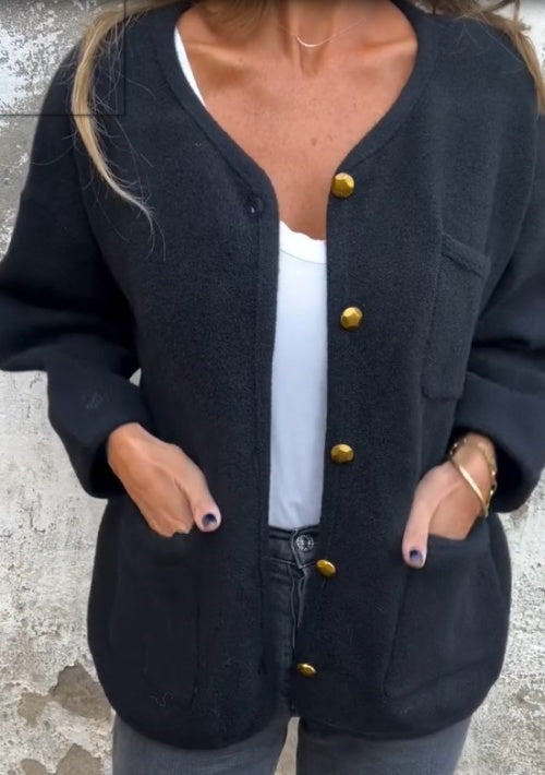 🍂Fall Specials🍂Simple Temperament Metal Button Short Coat for women