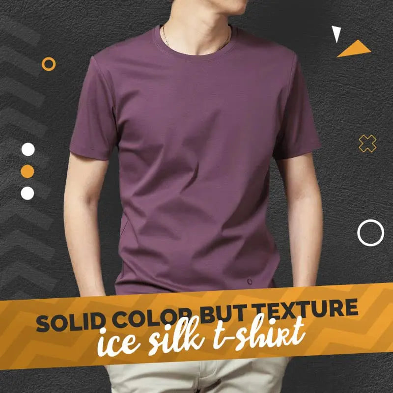 👕Men's Solid Color Ice Silk T-Shirt❄️ spiyle