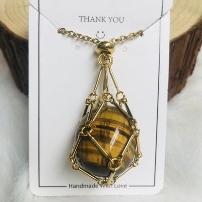 🔥2025 HOT SALE🔥 Crystal Stone Holder Necklace