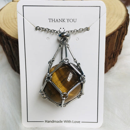 🔥2025 HOT SALE🔥 Crystal Stone Holder Necklace