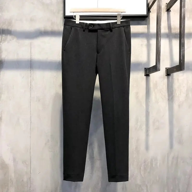 🎁Hot Sale 50% OFF⏳Solid Color Slim Fit Formal Pants spiyle