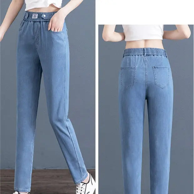 🎁👖Women’s Ultra-Thin Straight-leg Jeans spiyle