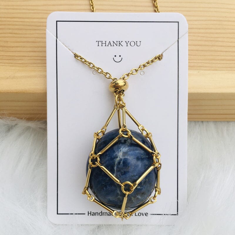 🔥2025 HOT SALE🔥 Crystal Stone Holder Necklace