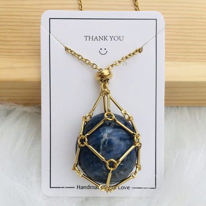 🔥2025 HOT SALE🔥 Crystal Stone Holder Necklace