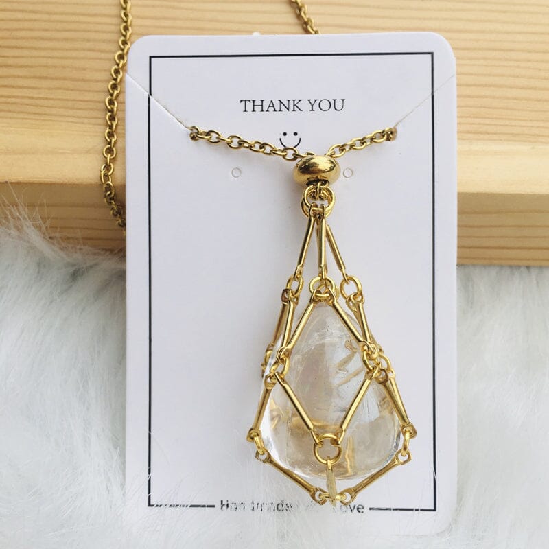 🔥2025 HOT SALE🔥 Crystal Stone Holder Necklace