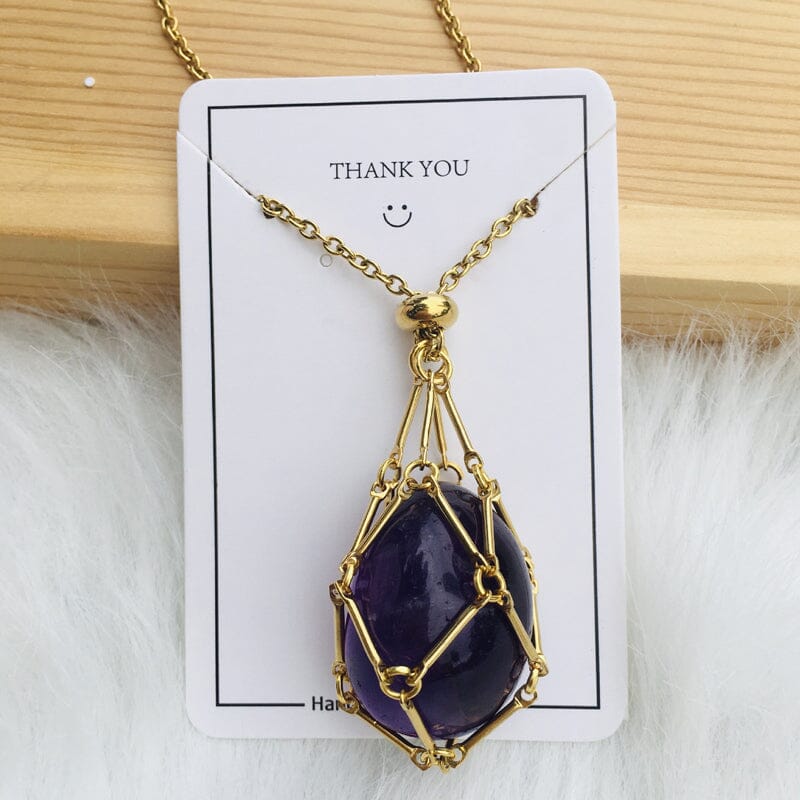 🔥2025 HOT SALE🔥 Crystal Stone Holder Necklace