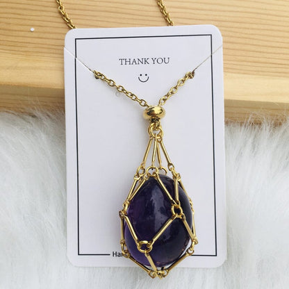 🔥2025 HOT SALE🔥 Crystal Stone Holder Necklace