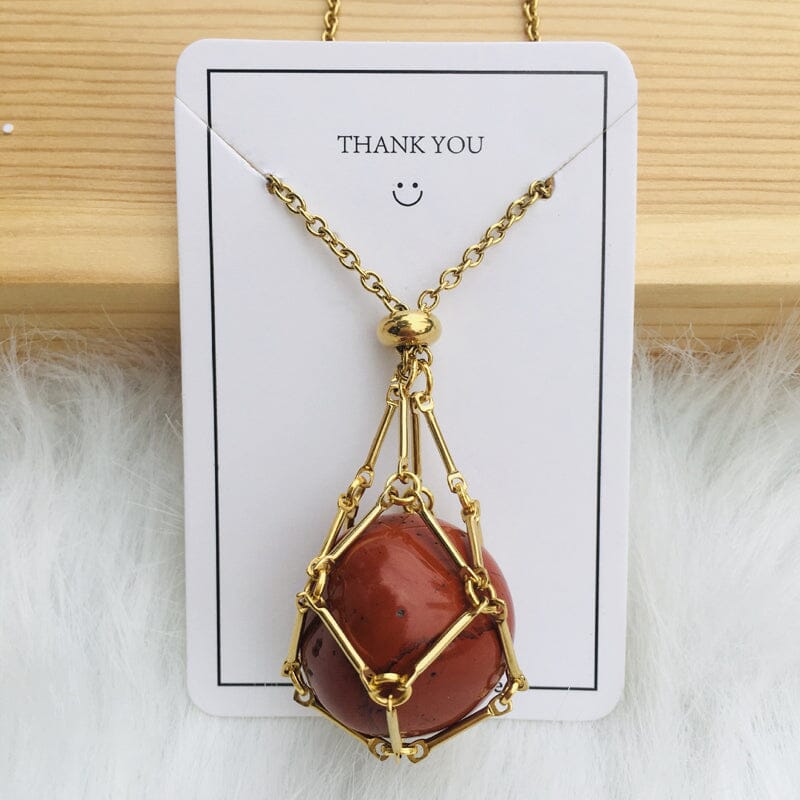 🔥2025 HOT SALE🔥 Crystal Stone Holder Necklace