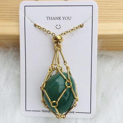 🔥2025 HOT SALE🔥 Crystal Stone Holder Necklace