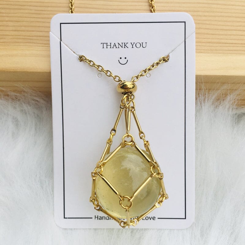 🔥2025 HOT SALE🔥 Crystal Stone Holder Necklace