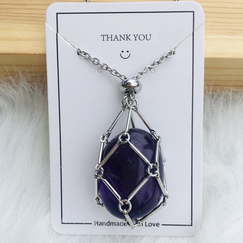🔥2025 HOT SALE🔥 Crystal Stone Holder Necklace