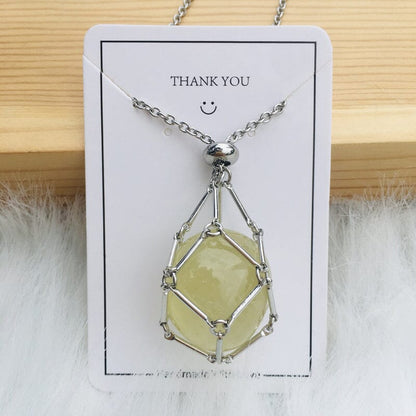 🔥2025 HOT SALE🔥 Crystal Stone Holder Necklace