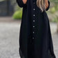 🌸Spring Specials🌸 Women's Casual Solid Color Button Front Linen Shirt Dress