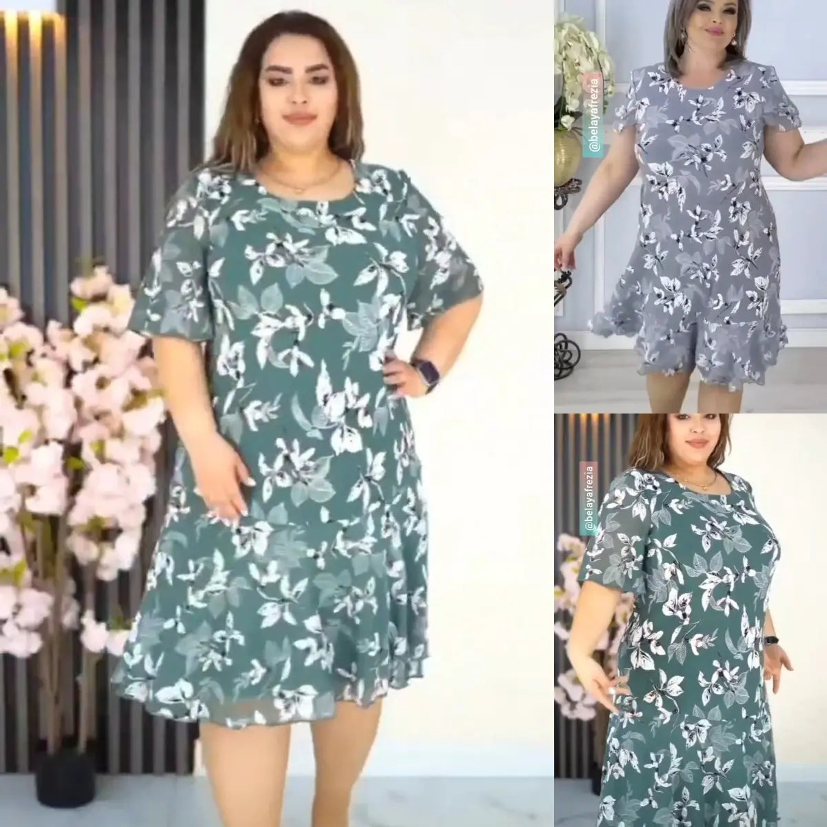 🌸Spring Specials💐 Elegant high quality chiffon dress with floral pattern