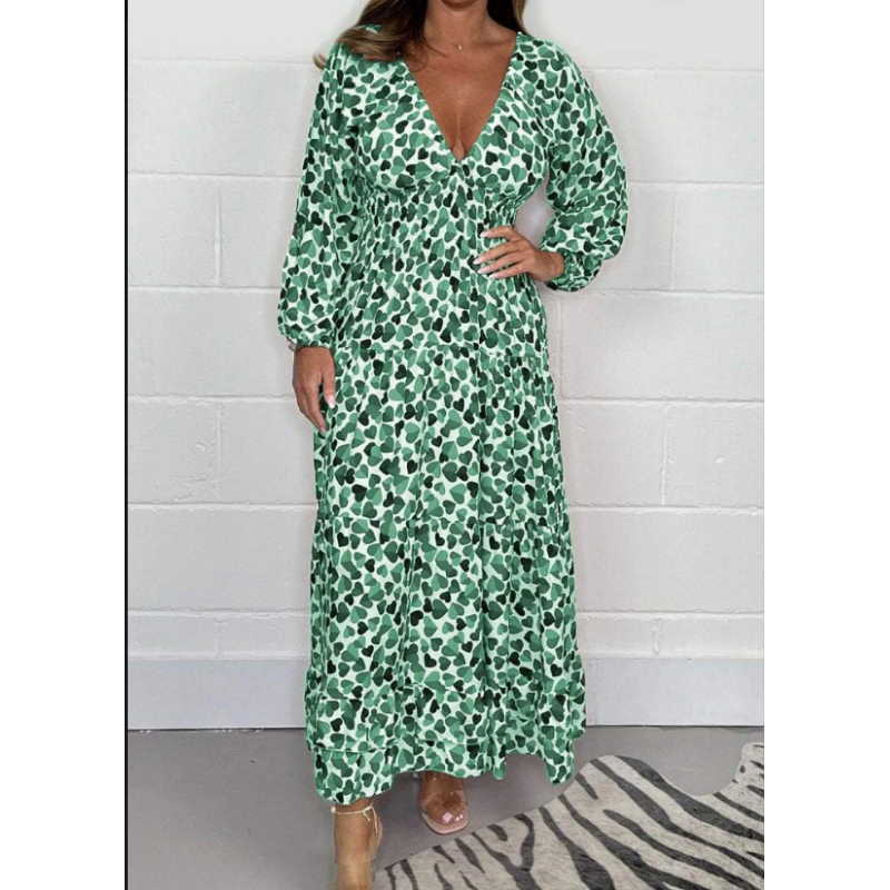 🌸Spring Specials🌸 Women Printed Sexy Deep V-neck Dress
