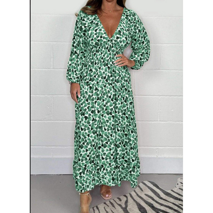 🌸Spring Specials🌸 Women Printed Sexy Deep V-neck Dress