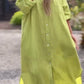 🌸Spring Specials🌸 Women's Casual Solid Color Button Front Linen Shirt Dress