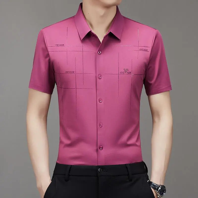 🔥Buy 2 Free shipping🔥Only $25.99🎁Men's Ice Silk Business Shirt spiyle