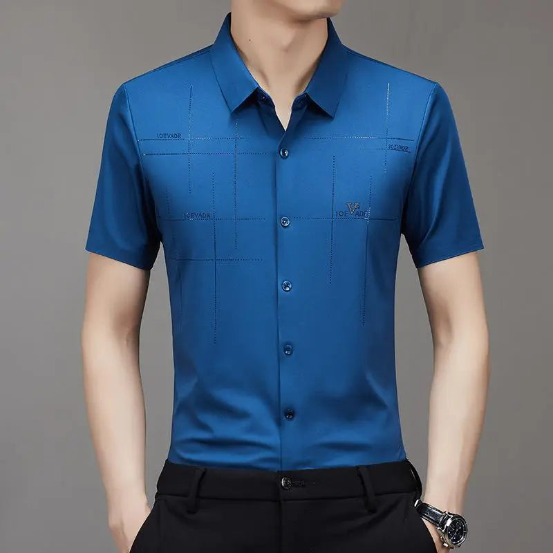 🔥Buy 2 Free shipping🔥Only $25.99🎁Men's Ice Silk Business Shirt spiyle