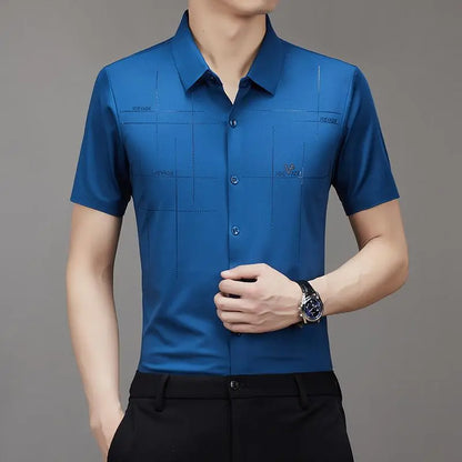 🔥Buy 2 Free shipping🔥Only $25.99🎁Men's Ice Silk Business Shirt spiyle