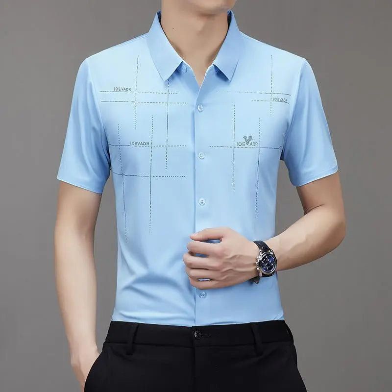 🔥Buy 2 Free shipping🔥Only $25.99🎁Men's Ice Silk Business Shirt spiyle