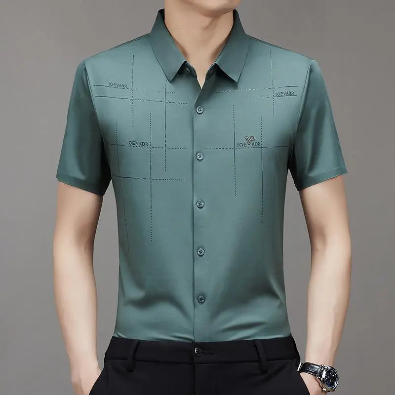 🔥Buy 2 Free shipping🔥Only $25.99🎁Men's Ice Silk Business Shirt spiyle