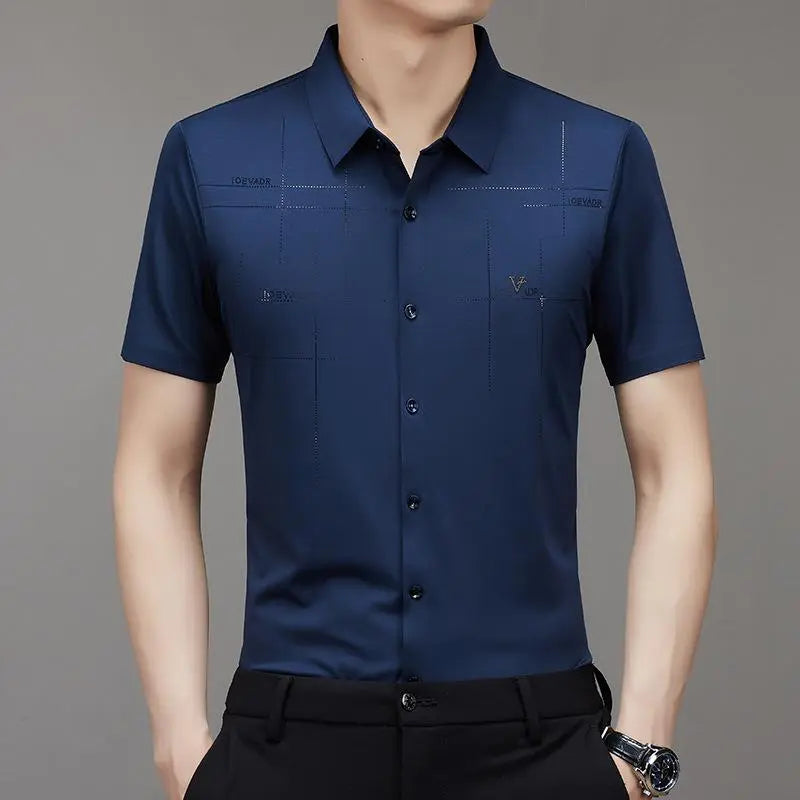 🔥Buy 2 Free shipping🔥Only $25.99🎁Men's Ice Silk Business Shirt spiyle