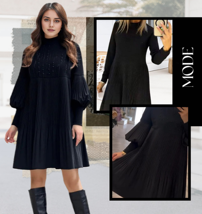 🌸Spring Specials💐  Women's Plus Size Lantern Sleeve Stand Collar Dress