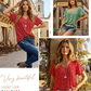 🎉 Last Day Promotion-60% OFF 🍃 Summer V-neck Loose Short sleeve Print Casual Women's T shirt