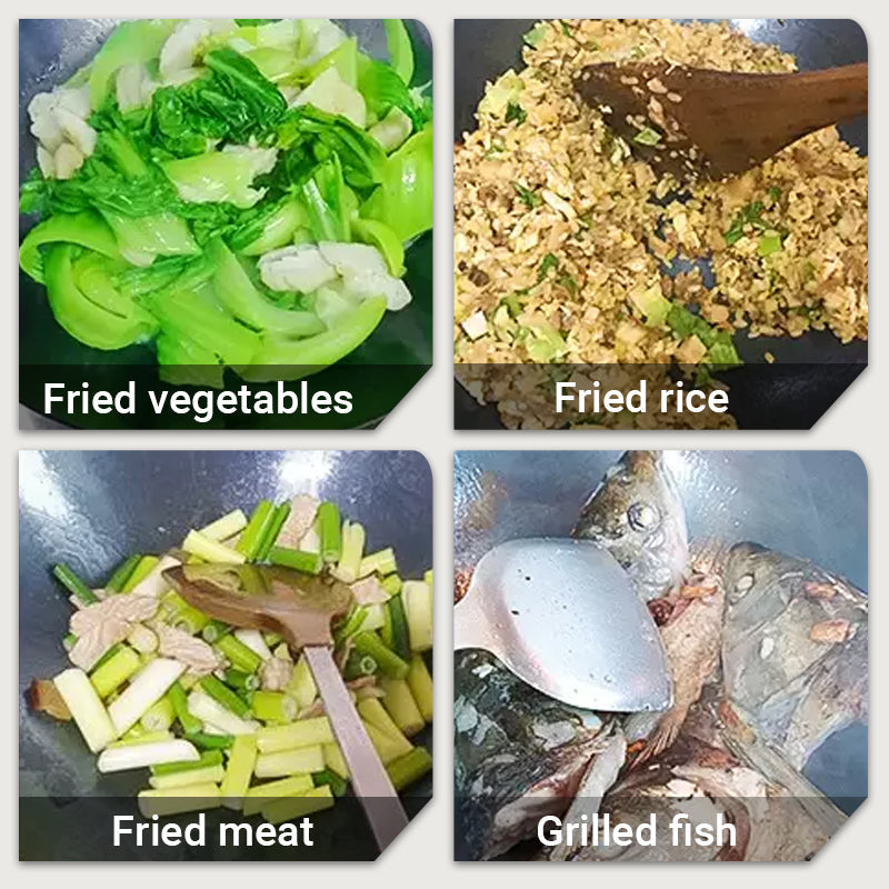 🍳Uncoated Non-Stick Iron Wok