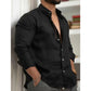 Men's Cotton Linen Solid Color Shirt