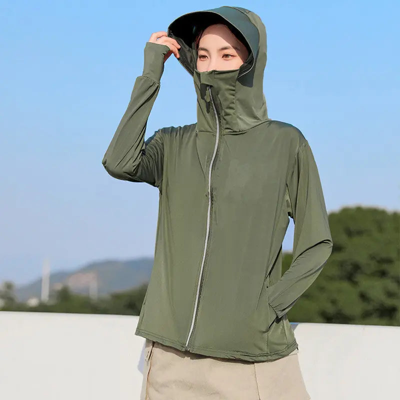 UPF50+ Breathable Hooded Long Sleeve Sun Protection Jacket💕 spiyle